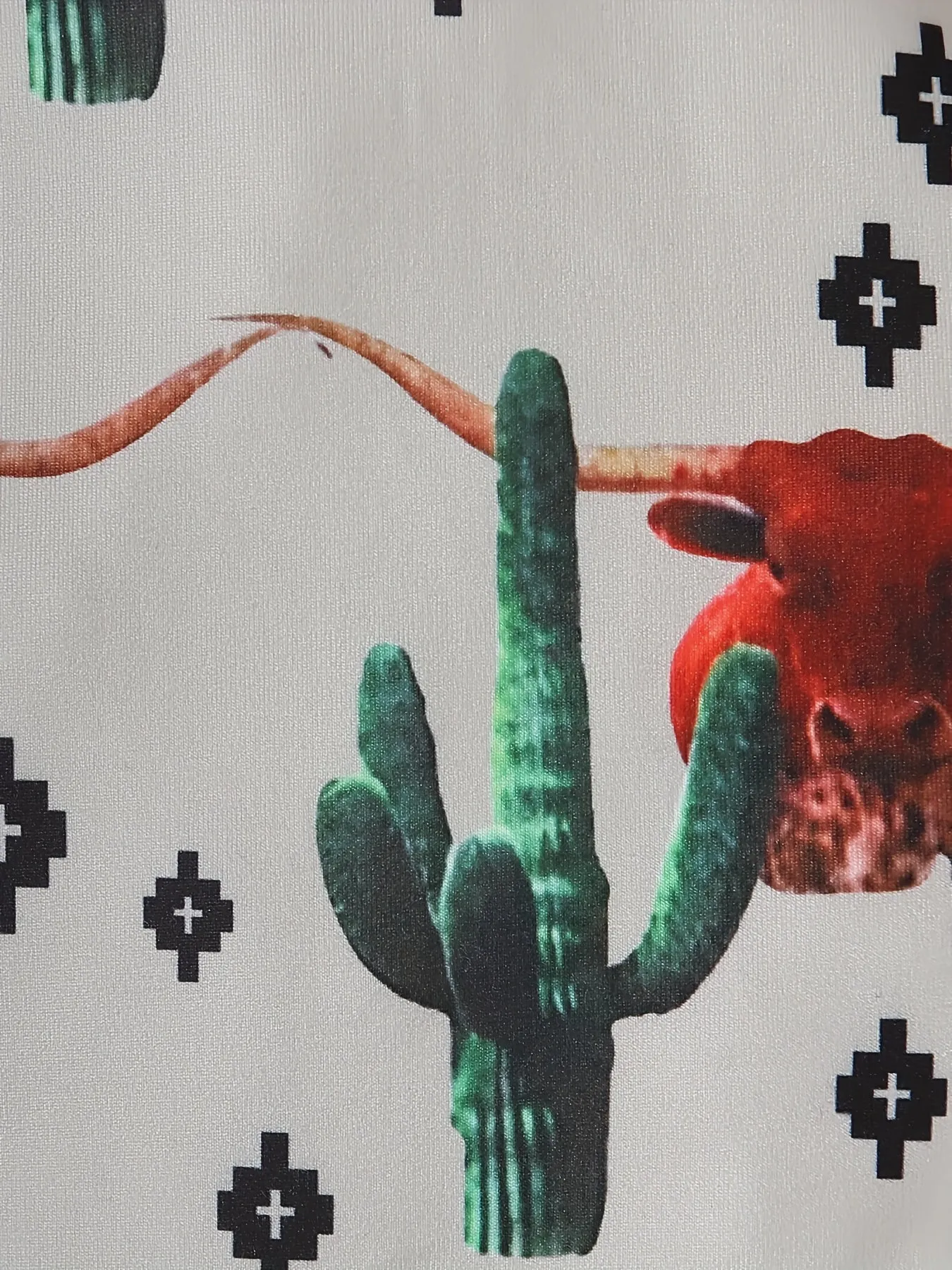 3D Bull Cactus Print Bodysuit Cute Baby Boy Outfit