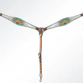 American Darling LC-ADPAF110-BC Western Horse Floral Breast Collar Tack Genuine American Leather