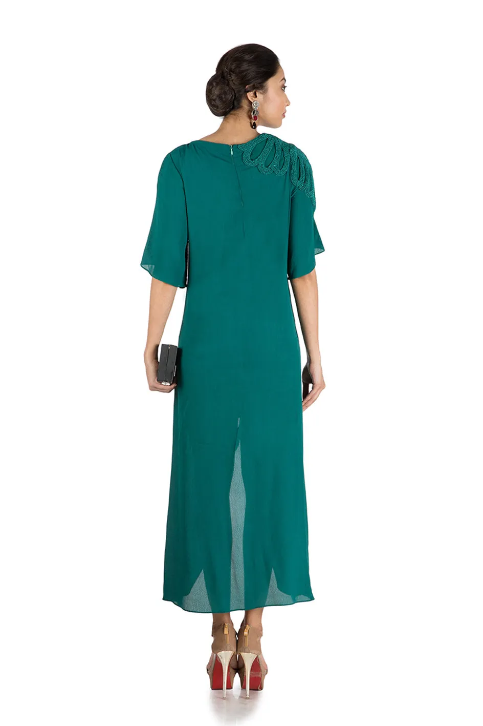 Anushree Agarwal Green Long Short Tunic