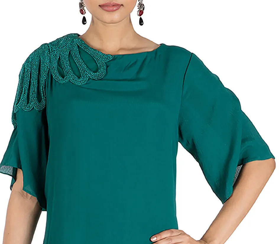 Anushree Agarwal Green Long Short Tunic