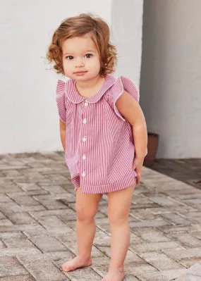 Baby Striped Ruffle Tunic & Bloomer Set