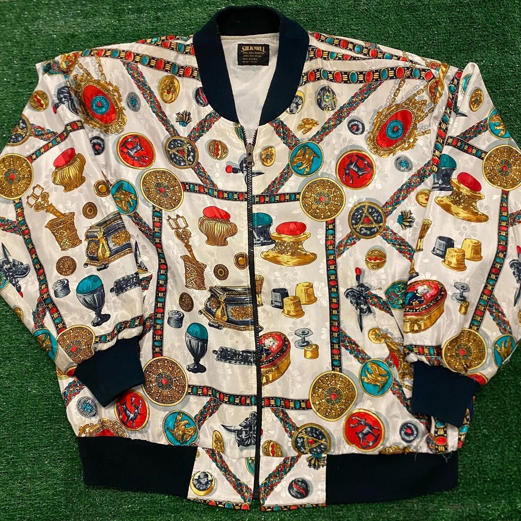 Baroque Vintage 90s Silk Bomber Jacket