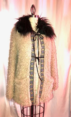 Beige Fake Fur Coat