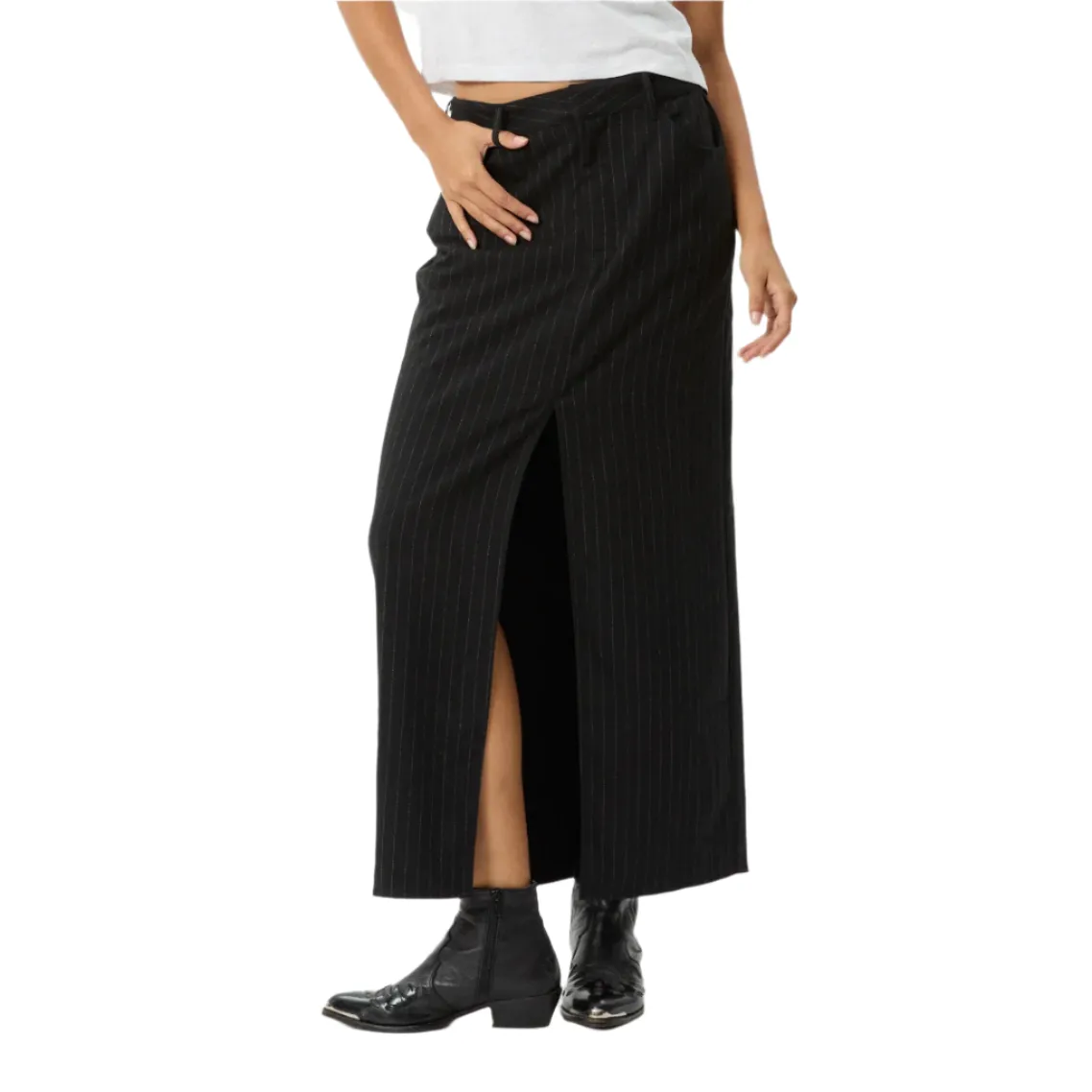 Business Split Maxi Skirt