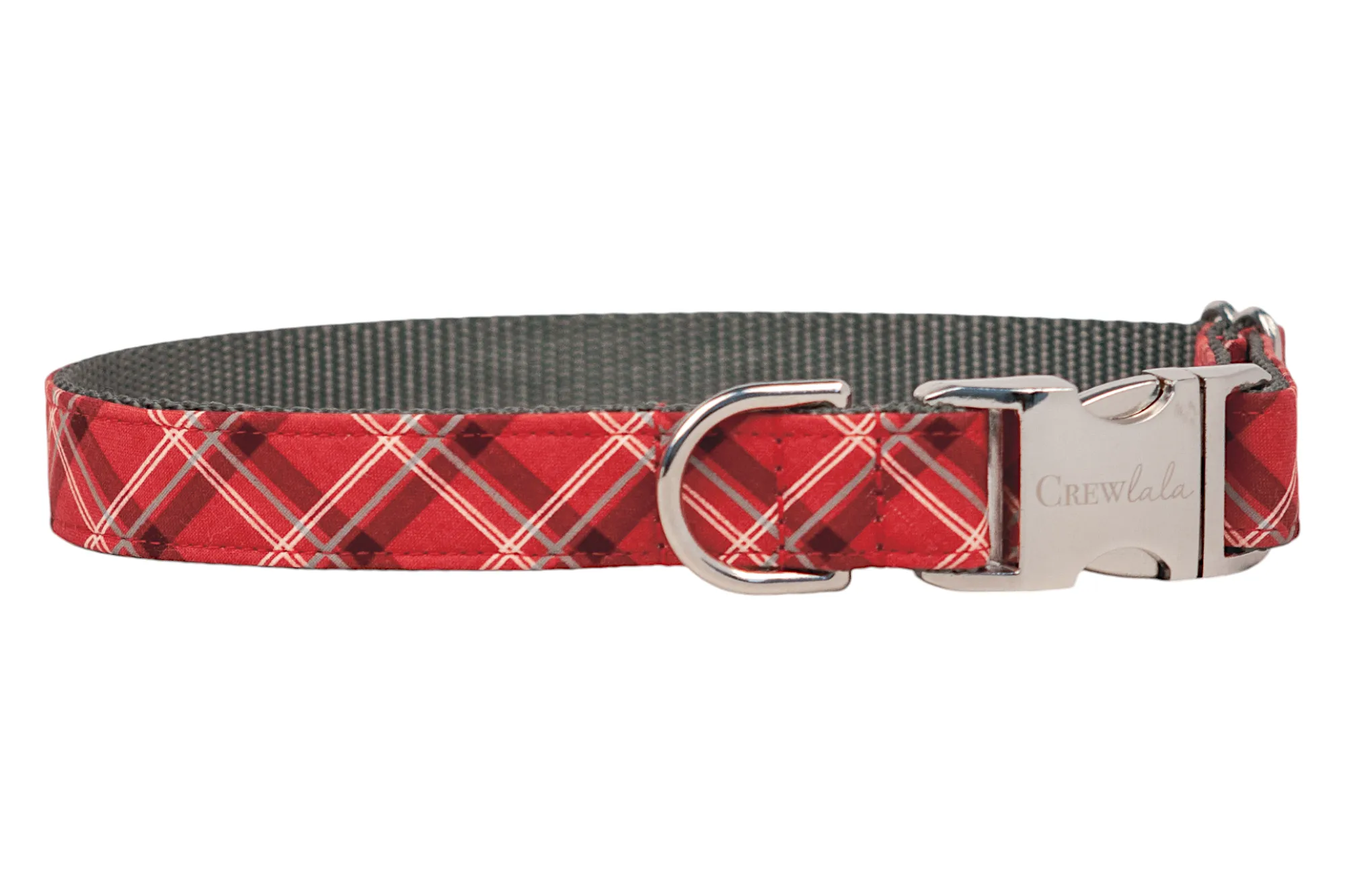 Charlies Plaid Belle Bow Dog Collar