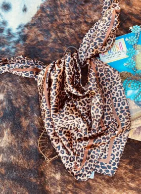 Classic Leopard Cowgirl Scarf