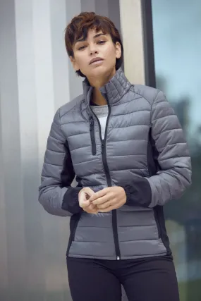 Clique Lemont Ladies Jacket | Quilted Lightweight Puffer | Softshell Panels | 3 Colours | XS-2XL