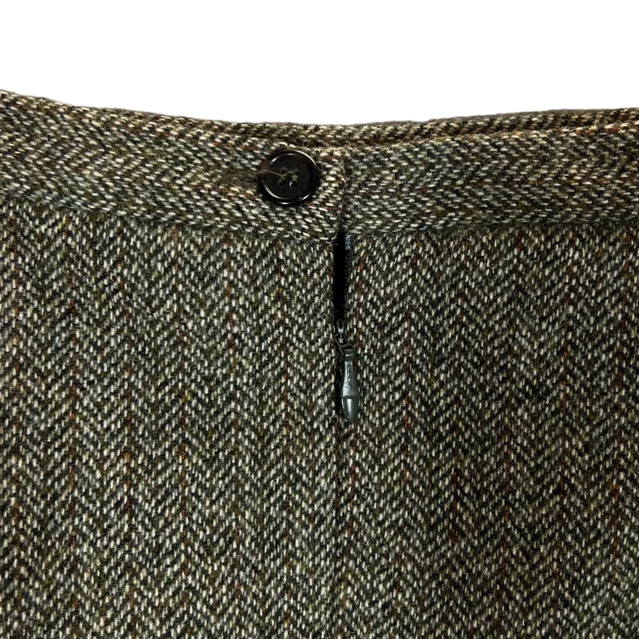 Early 00's LAURA ASHLEY Classic Country Tweed Style Wool Maxi Skirt