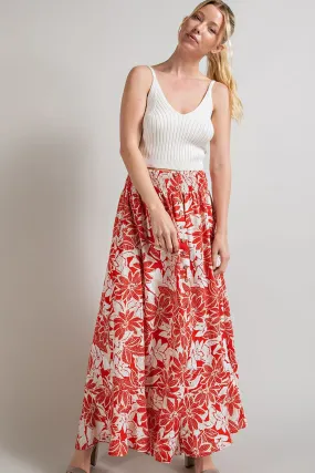 ee:some Button Front Smocked Maxi Skirt