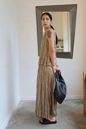 Fawn Midi Pleated Crinkle Skirt