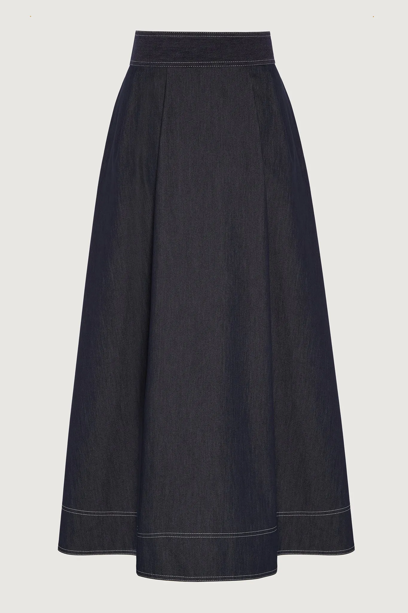 Faye Denim Maxi Full Skirt