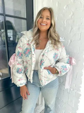 Floral Bow Puffer