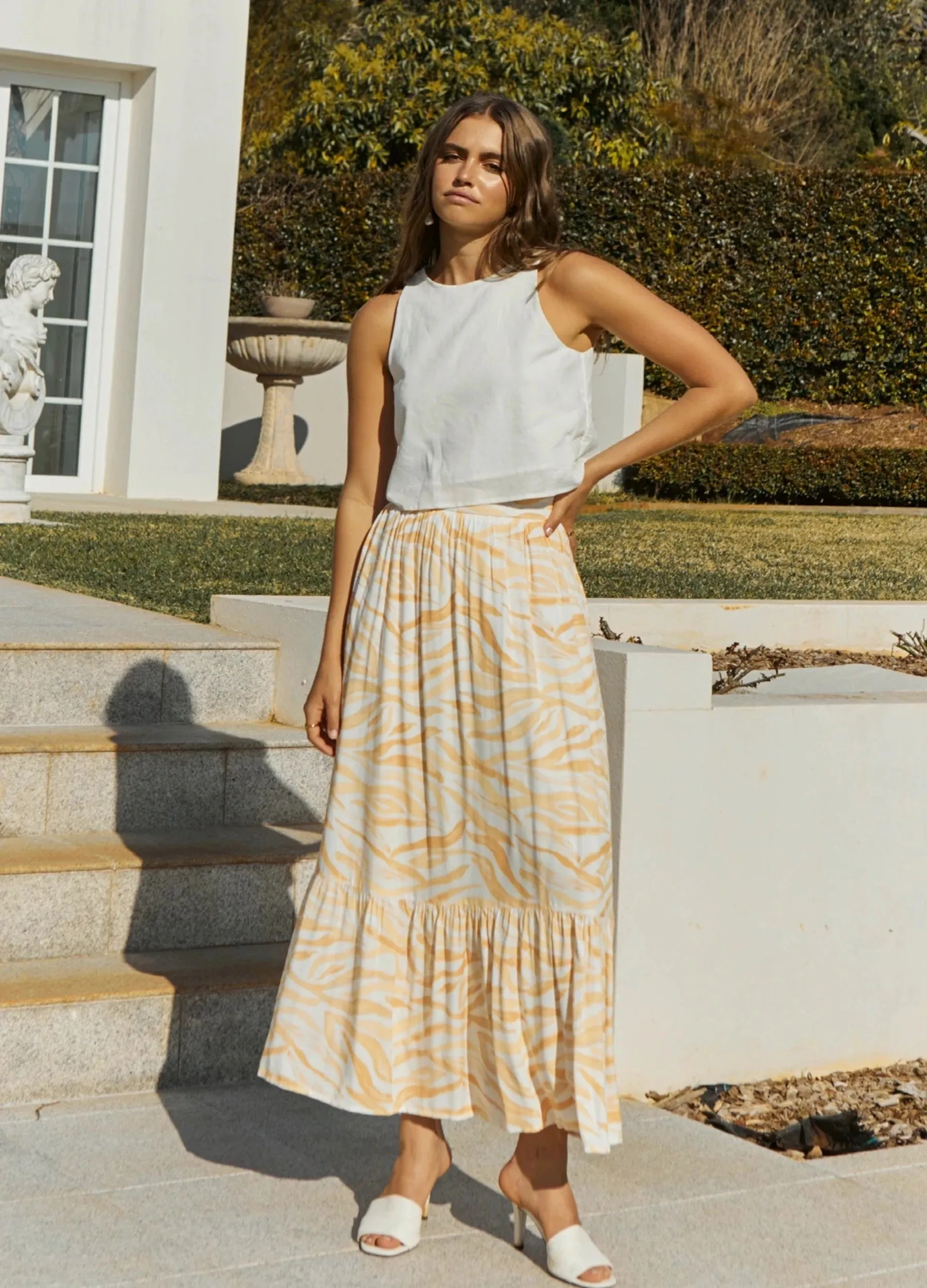 Girl and the Sun - Finley Print Maxi Skirt