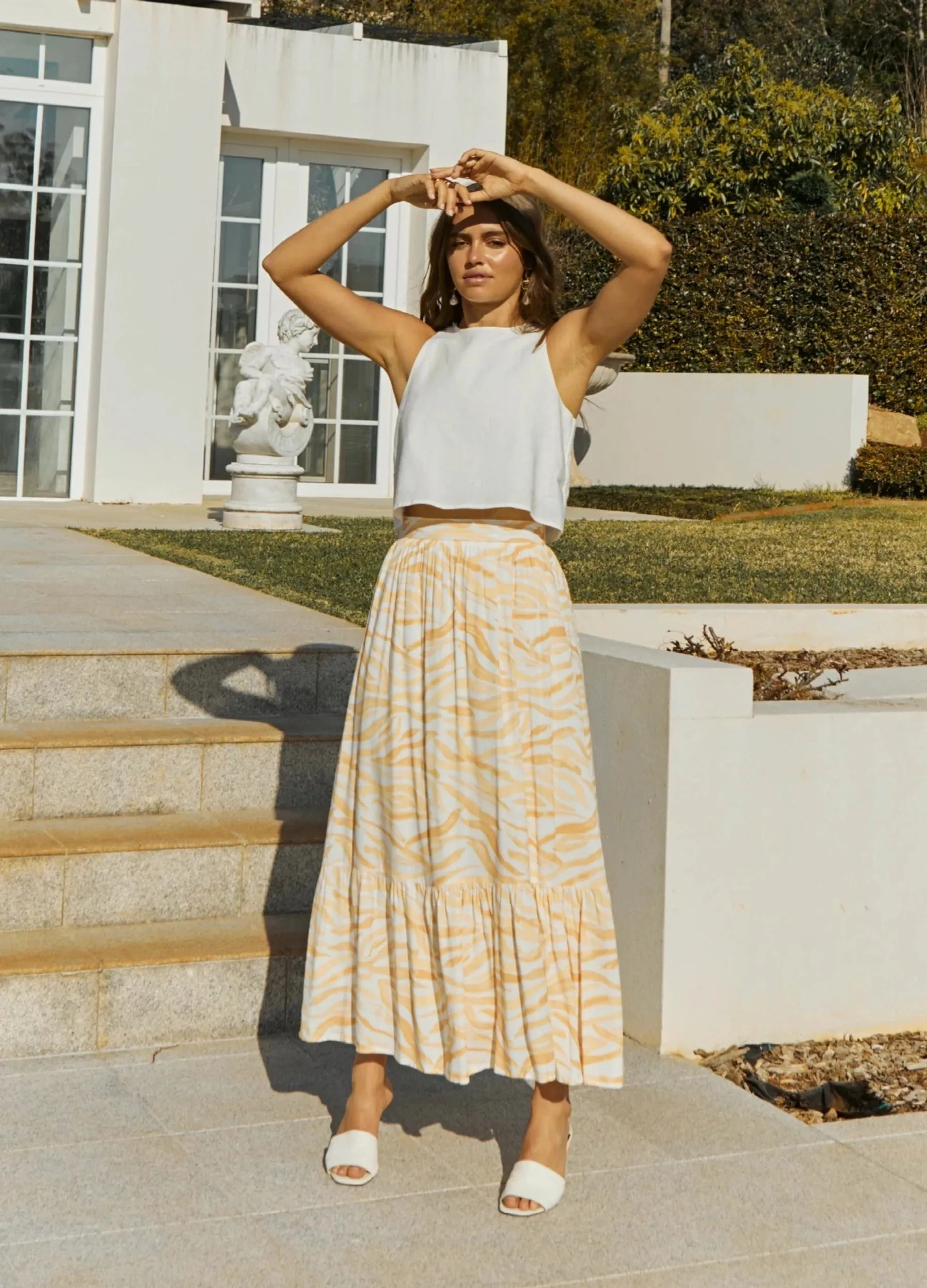 Girl and the Sun - Finley Print Maxi Skirt
