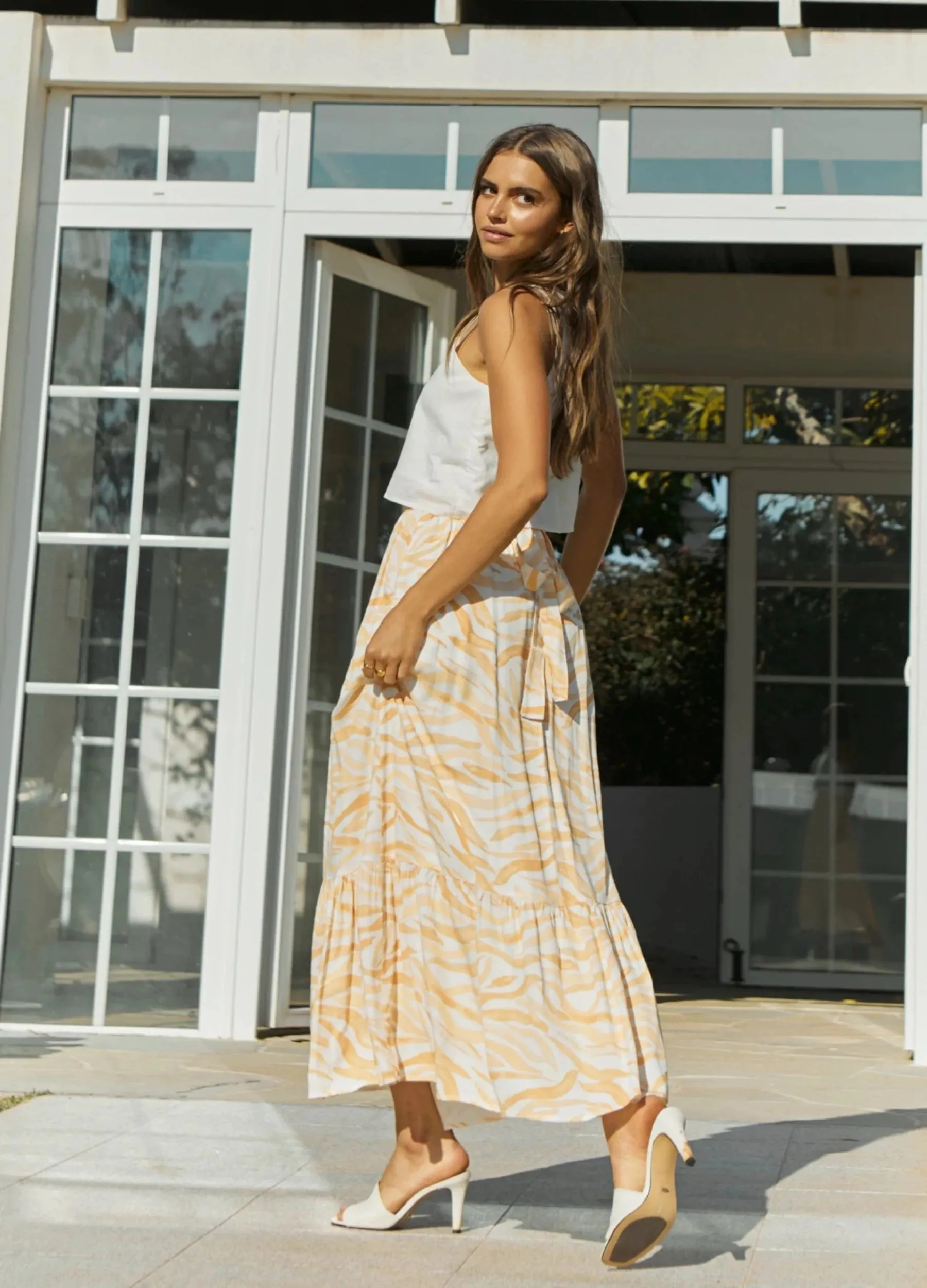Girl and the Sun - Finley Print Maxi Skirt