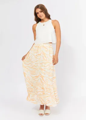 Girl and the Sun - Finley Print Maxi Skirt