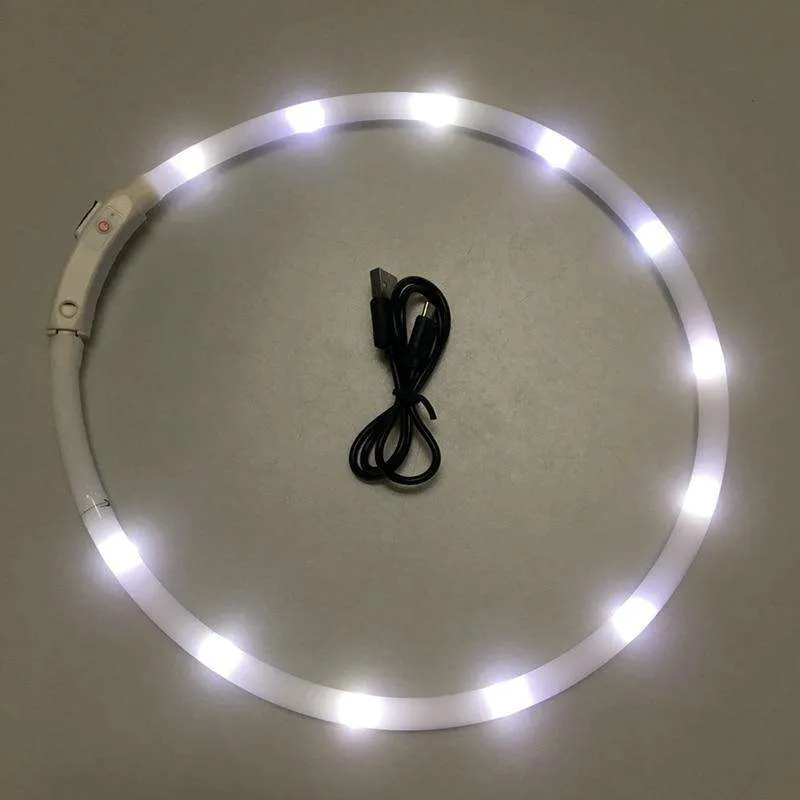 Glow in the Dark Silicone Dog Collar