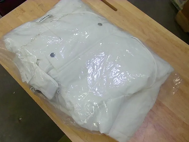 Grace Karin Off White Puffer Jacket - No Size