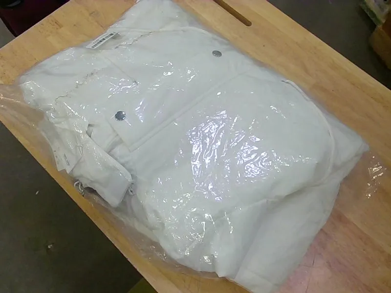 Grace Karin Off White Puffer Jacket - No Size