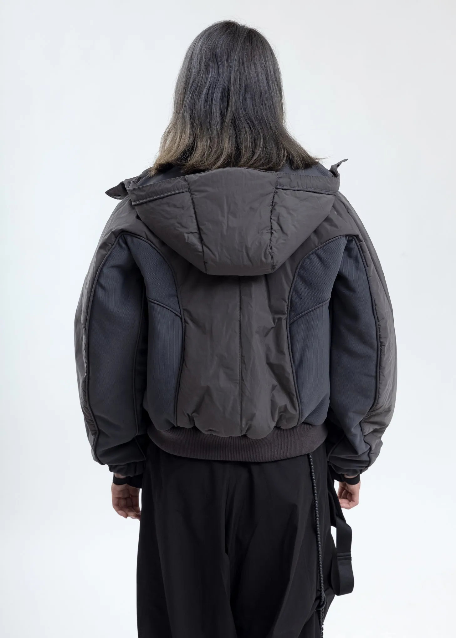 Grey Hooded Bomber