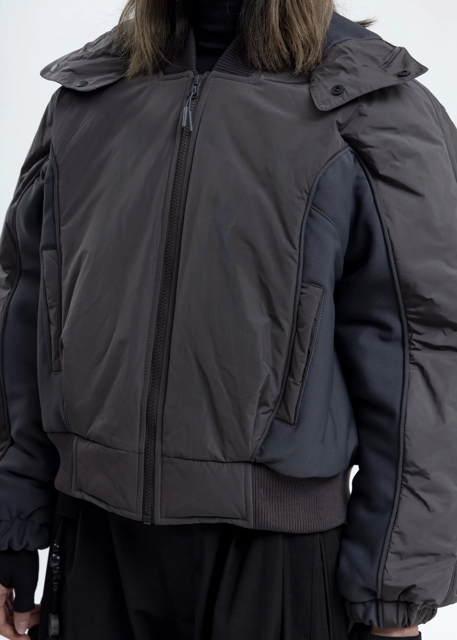 Grey Hooded Bomber