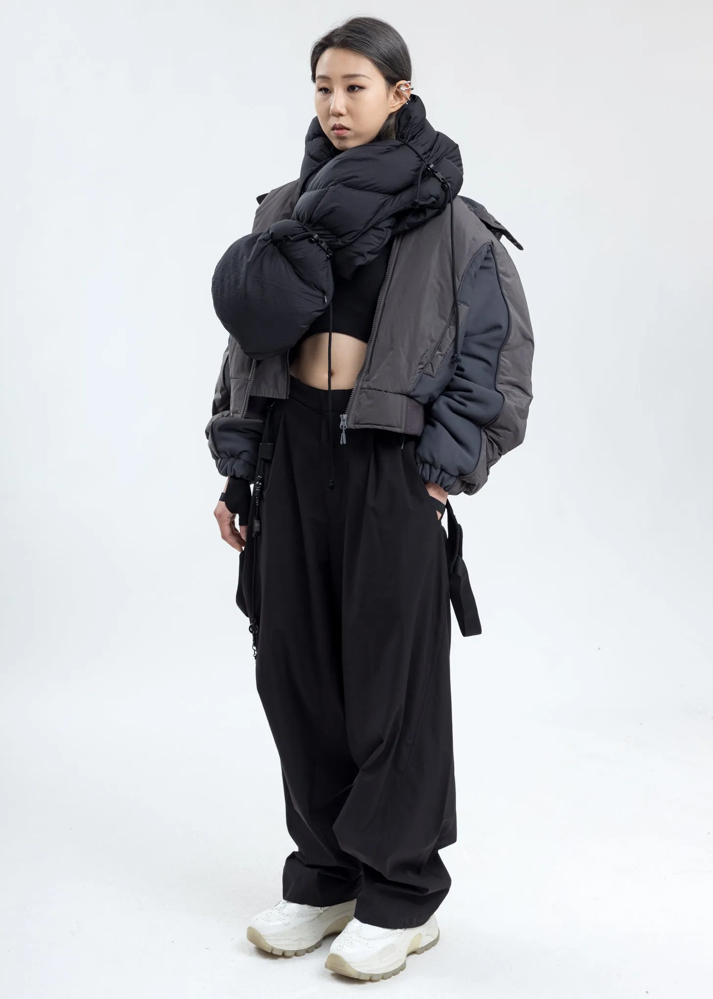 Grey Hooded Bomber
