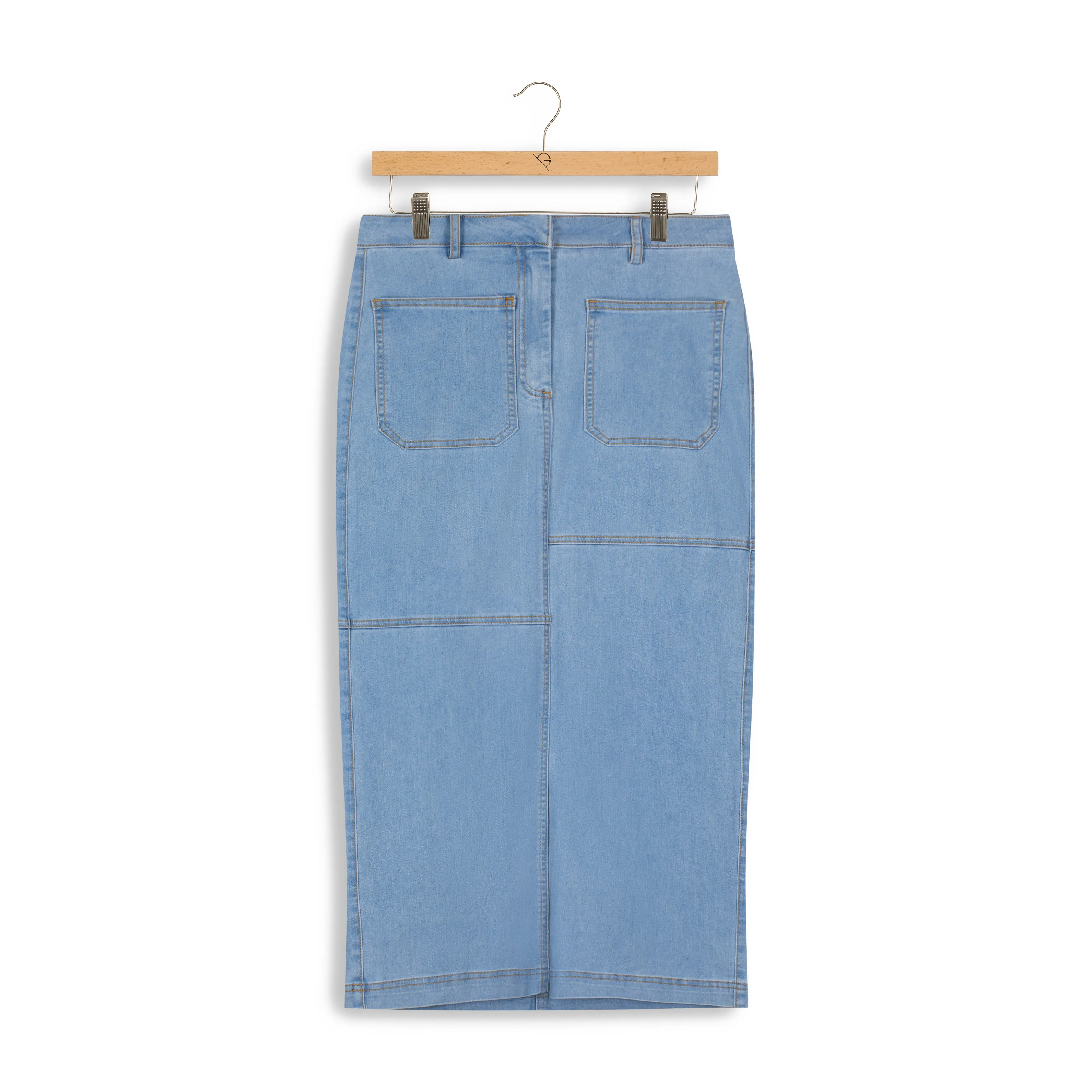 hd maxi seamed pannel aline skirt