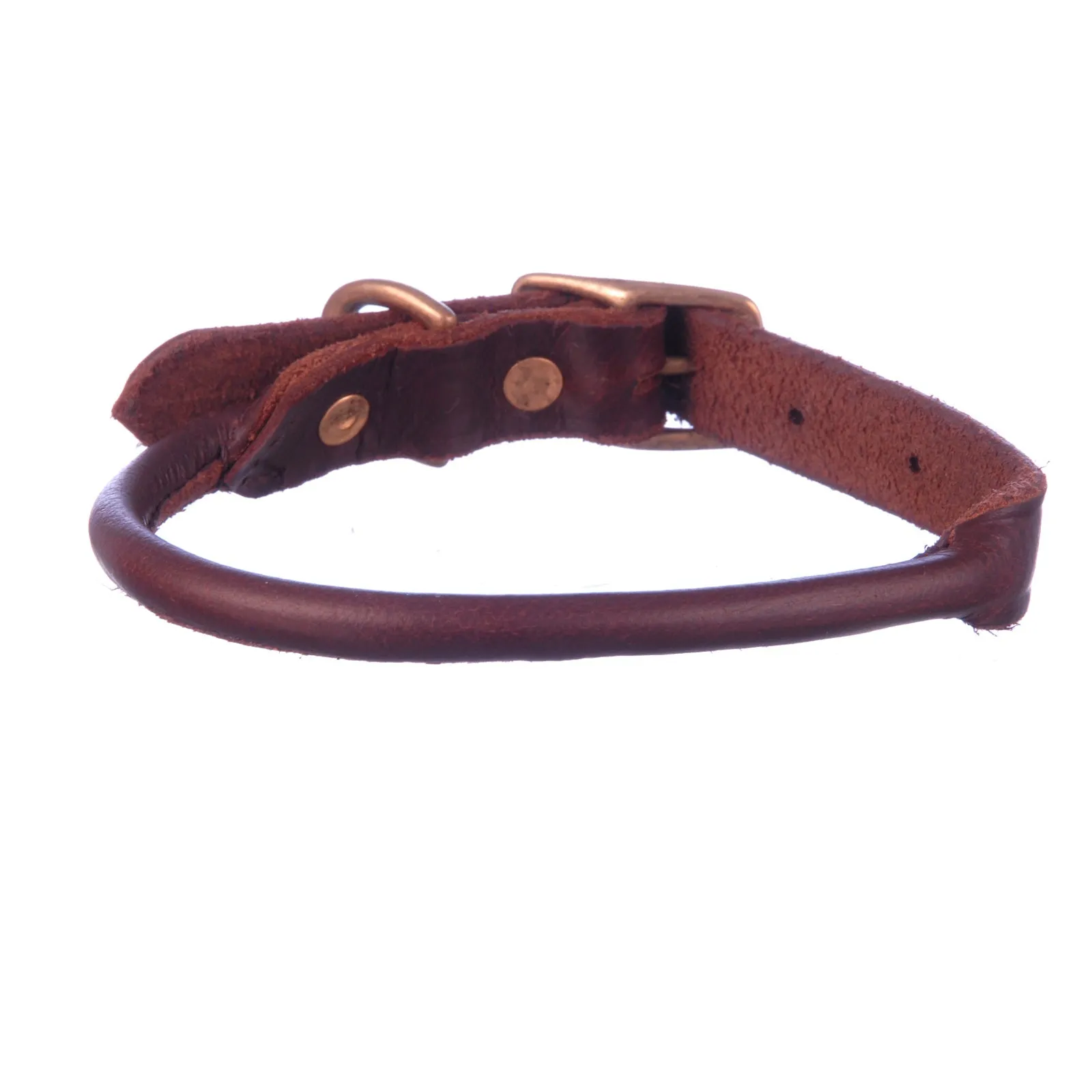 Jeffers Rolled Leather Dog Collars, 1" x 23"