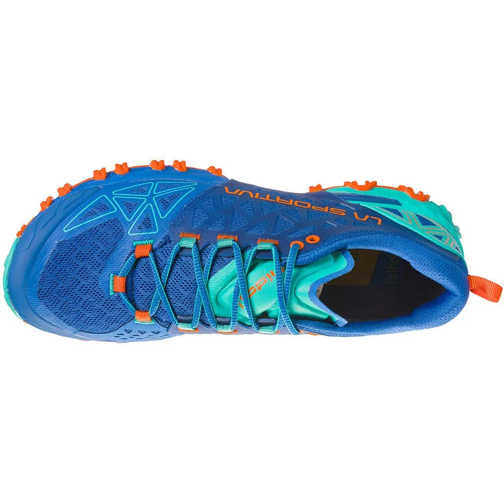 La Sportiva Bushido II Womens Trail Running Shoe - Marine Blue/Aqua