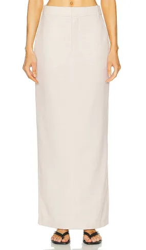 L'Academie by Marianna Hendry Maxi Skirt in Beige