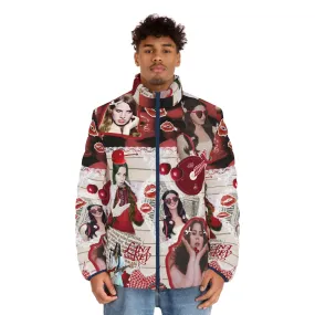 Lana Del Rey Cherry Coke Collage Men's Puffer Jacket