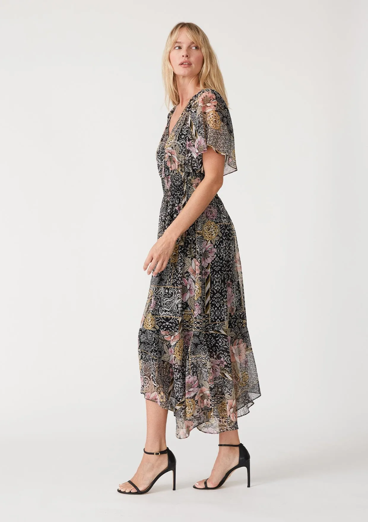Leilani Patchwork Print Dress
