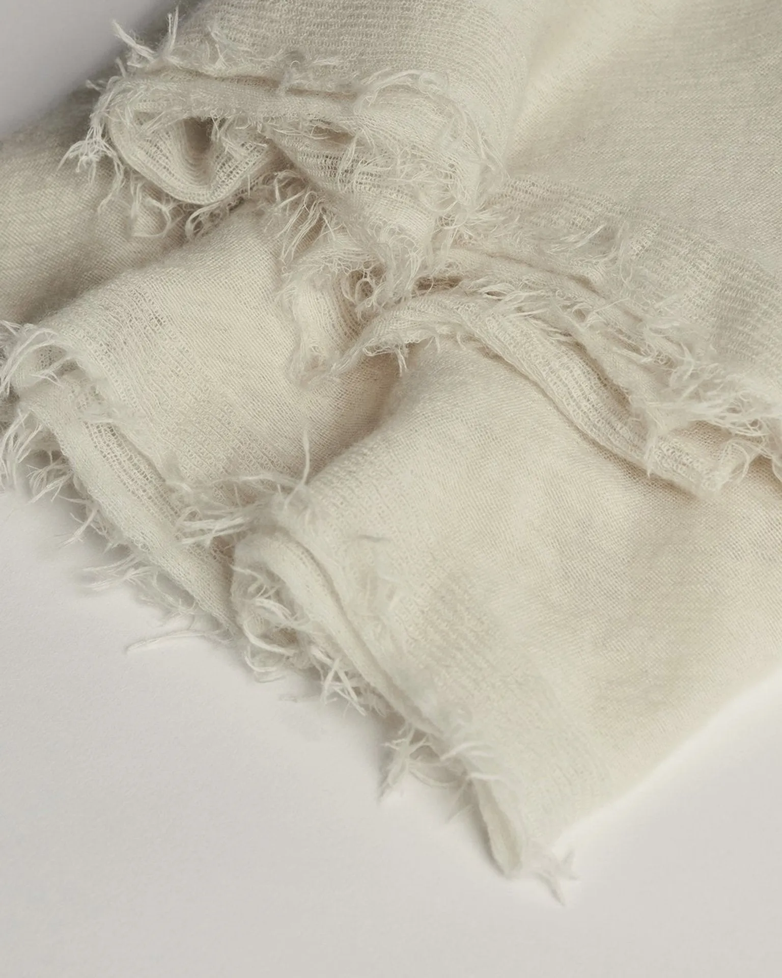 Love Cashmere Scarf in Milk