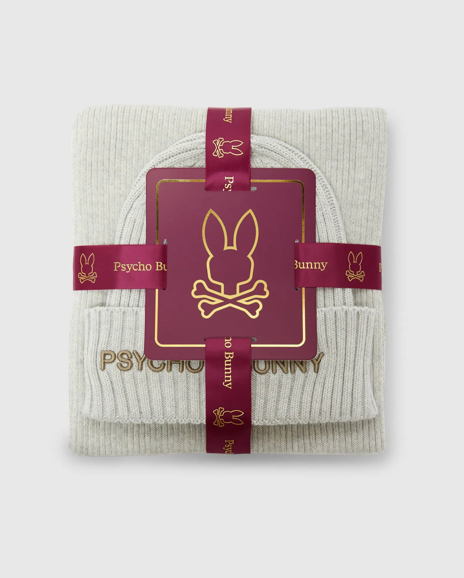 MENS BEANIE AND SCARF BOX SET - B6X353E200