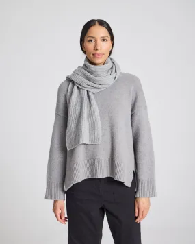 Mille Cashmere Scarf - Grey Melange