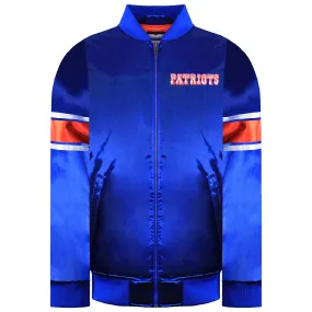 Mitchell & Ness NFL New England Patriots Heavyweight Satin Bomber Jacket