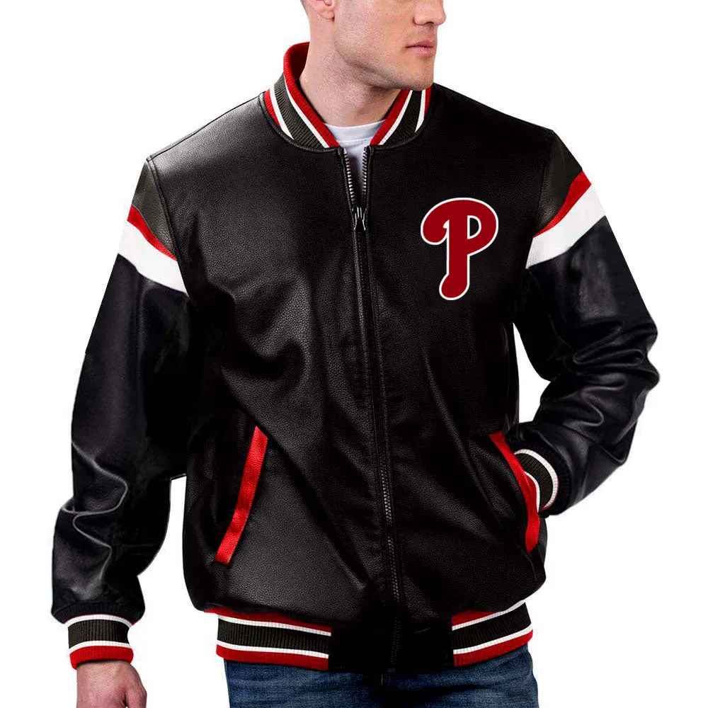 MLB Philadelphia Phillies Leather Jacket