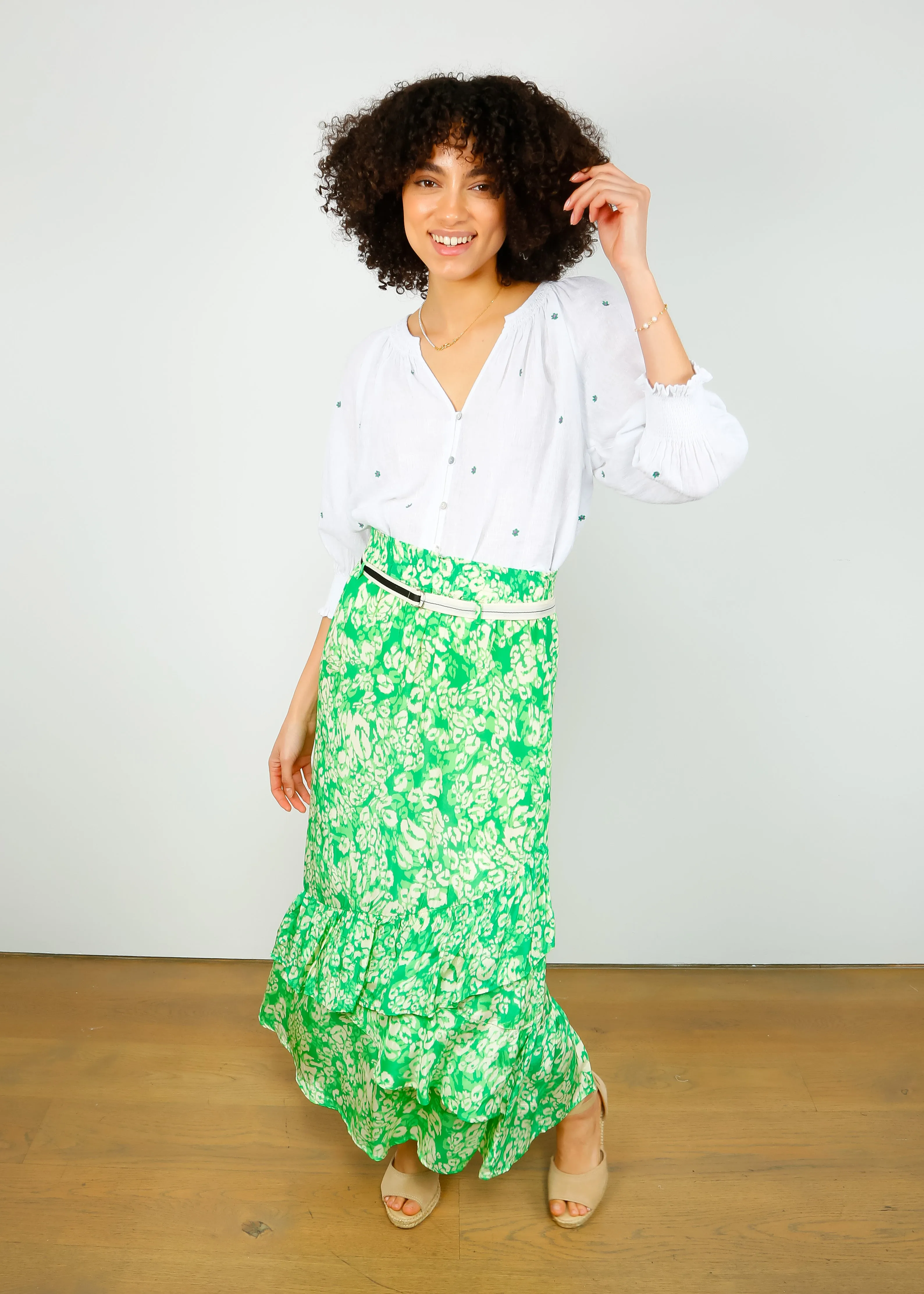 MOLIIN Bryce Skirt in Bright Green