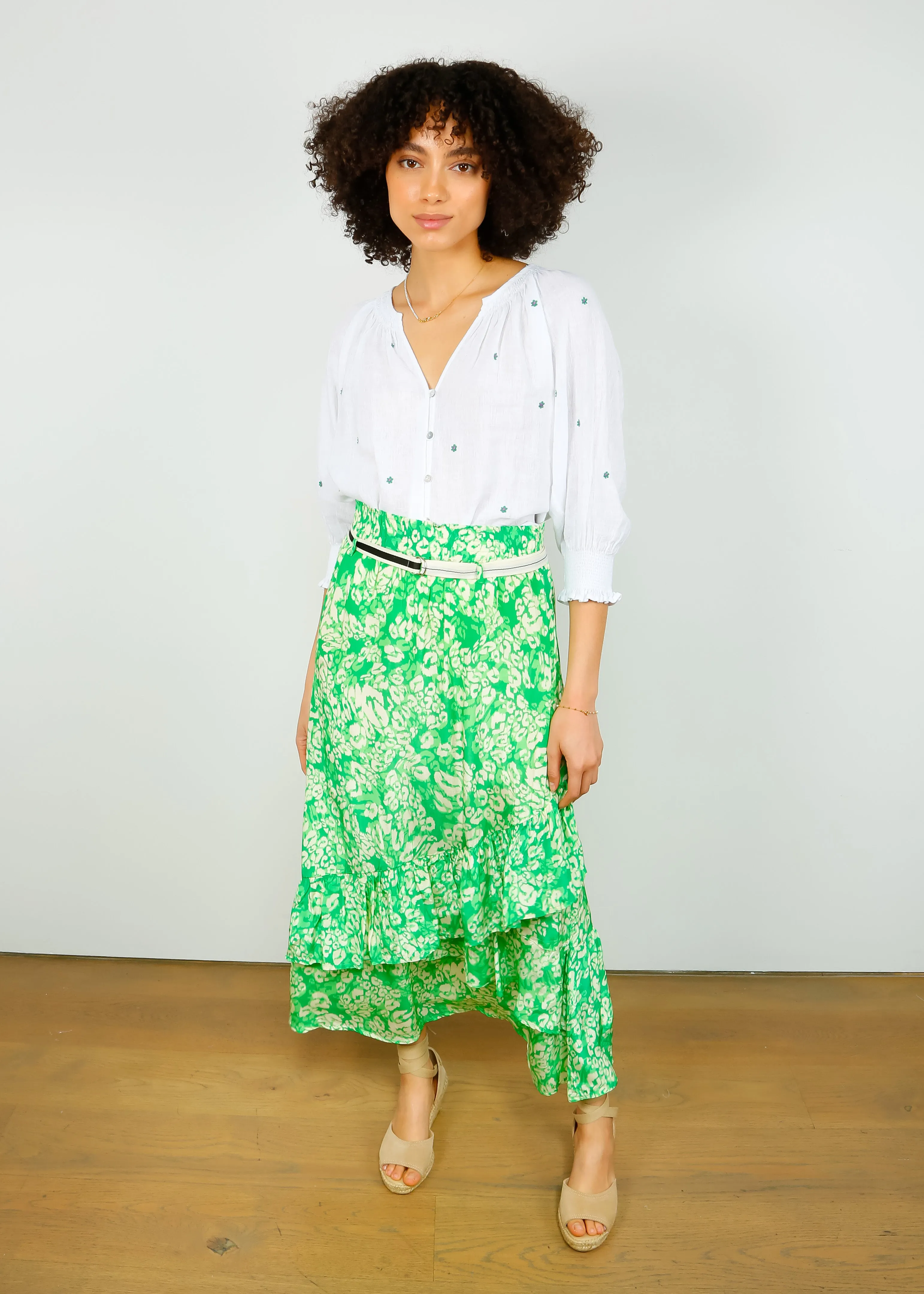 MOLIIN Bryce Skirt in Bright Green