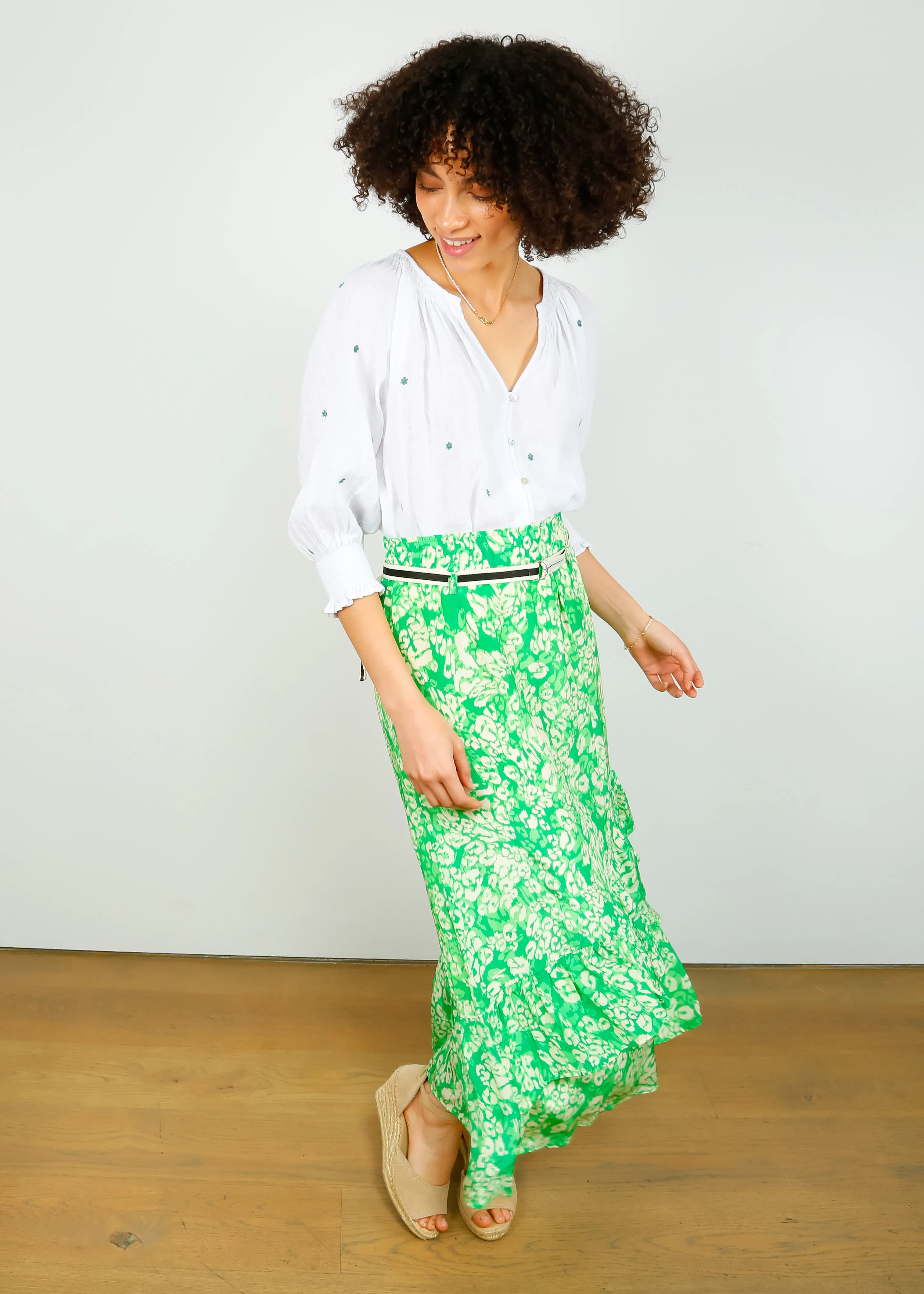 MOLIIN Bryce Skirt in Bright Green