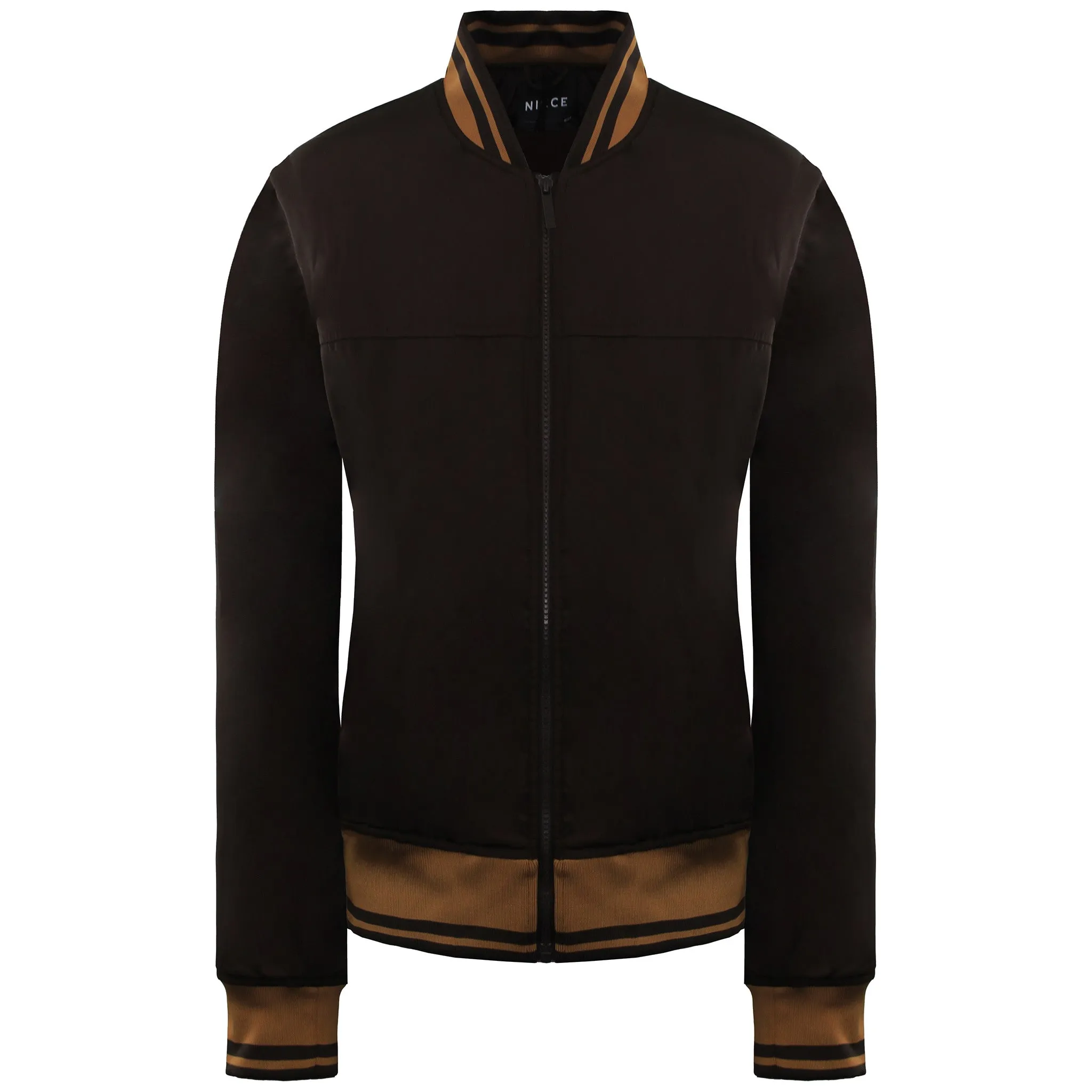Nicce Able Womens Brown Bomber Jacket