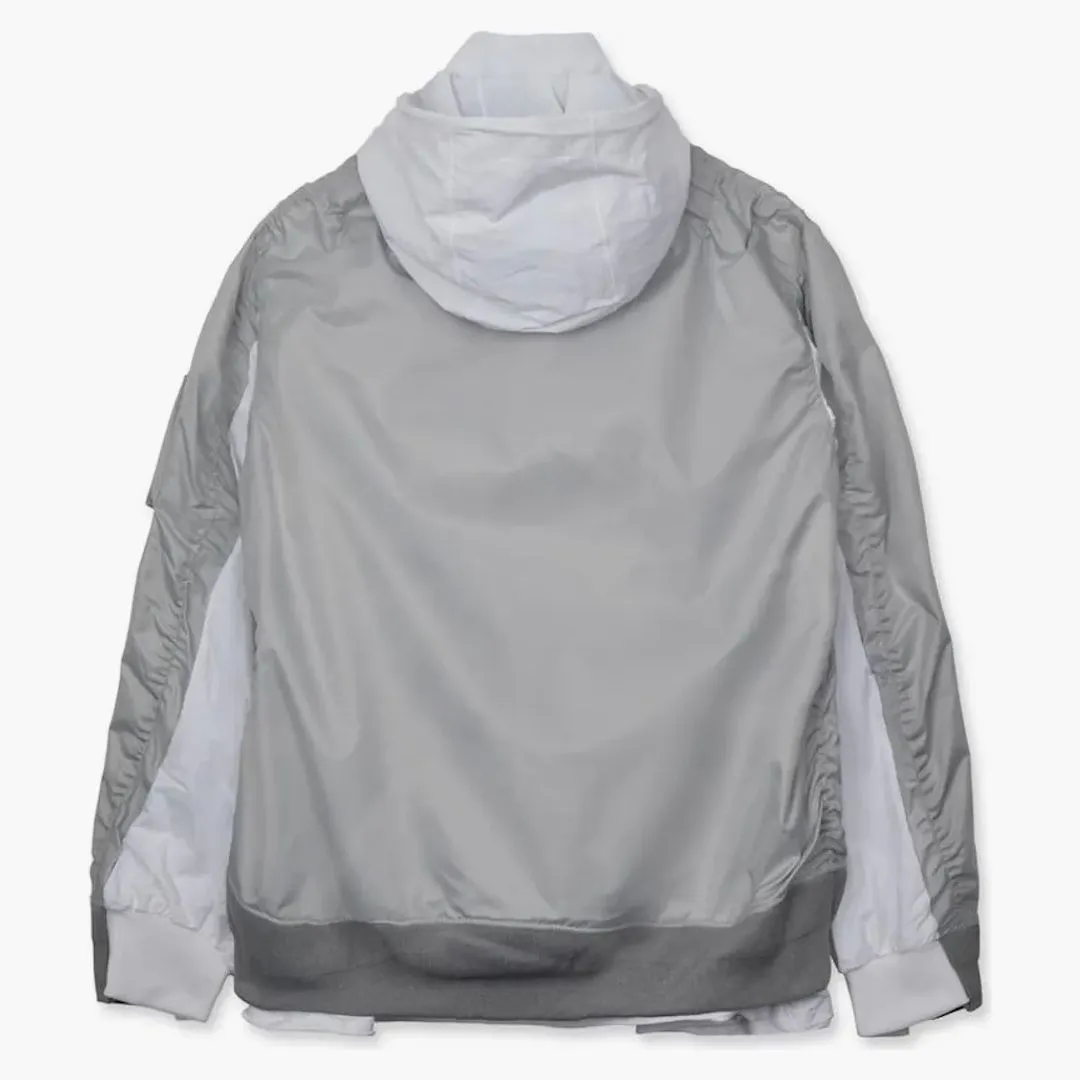 Nike X Sacai Layered Bomber Jacket Grey Fog (womens)