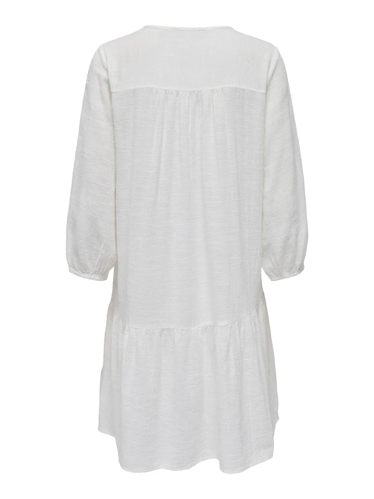 Only / Damen-Kleid / ONLVINNIE LIFE 3/4 LACE TUNIC WVN N