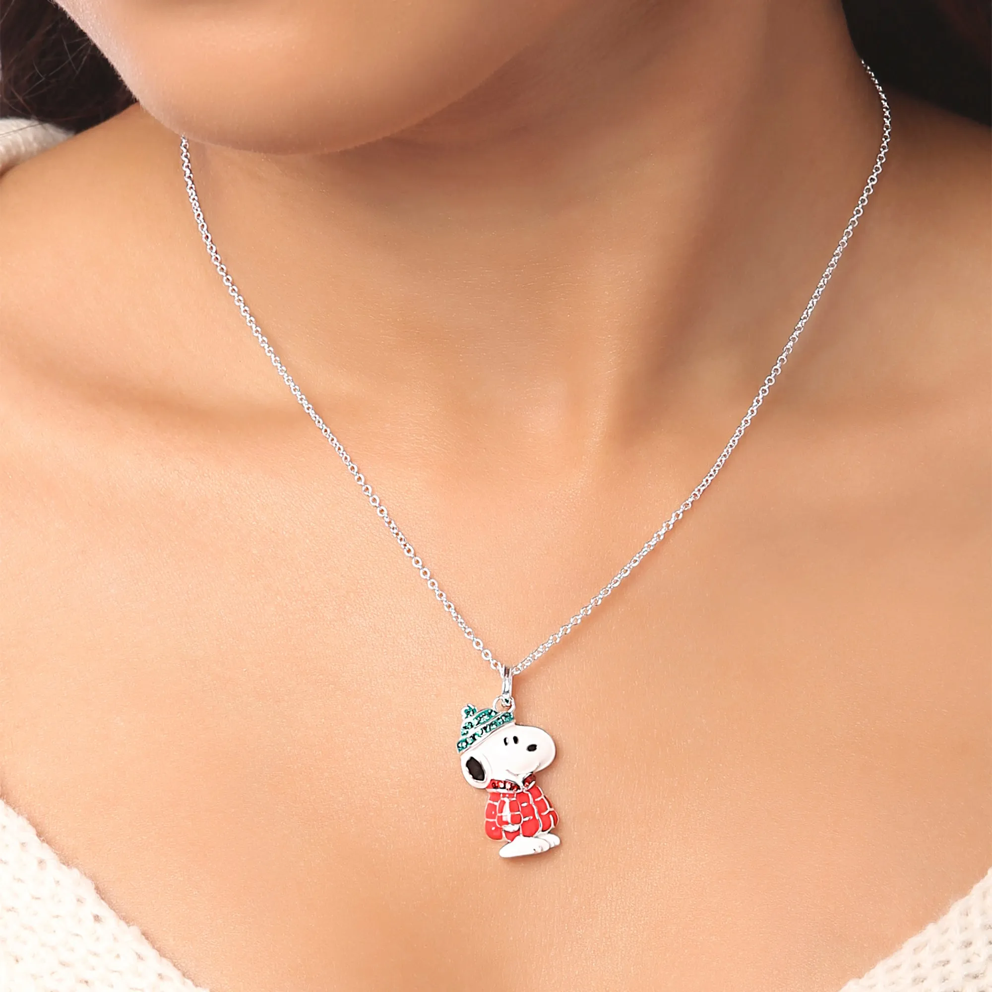Peanuts Snoopy Puffer Jacket Pendant