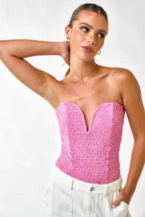 POSH V NECK STRAPLESS BODYSUIT