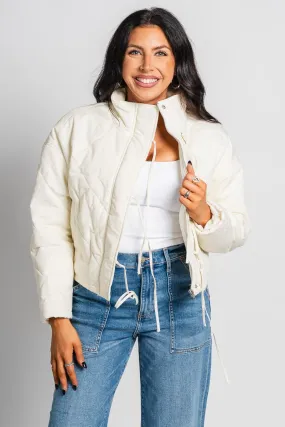 Puffer jacket ivory