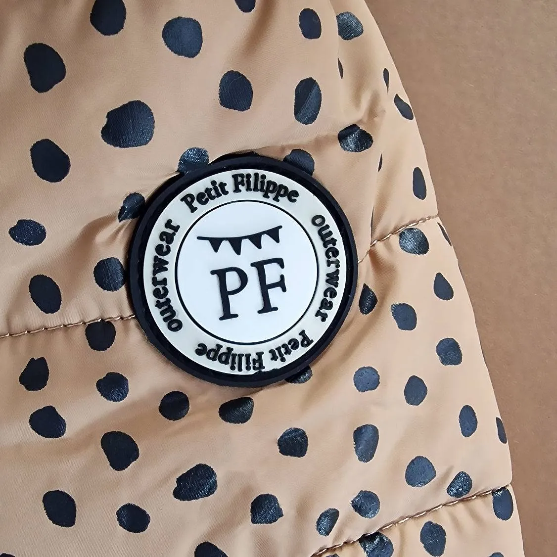 Puffer Jacket - Speckled Beige