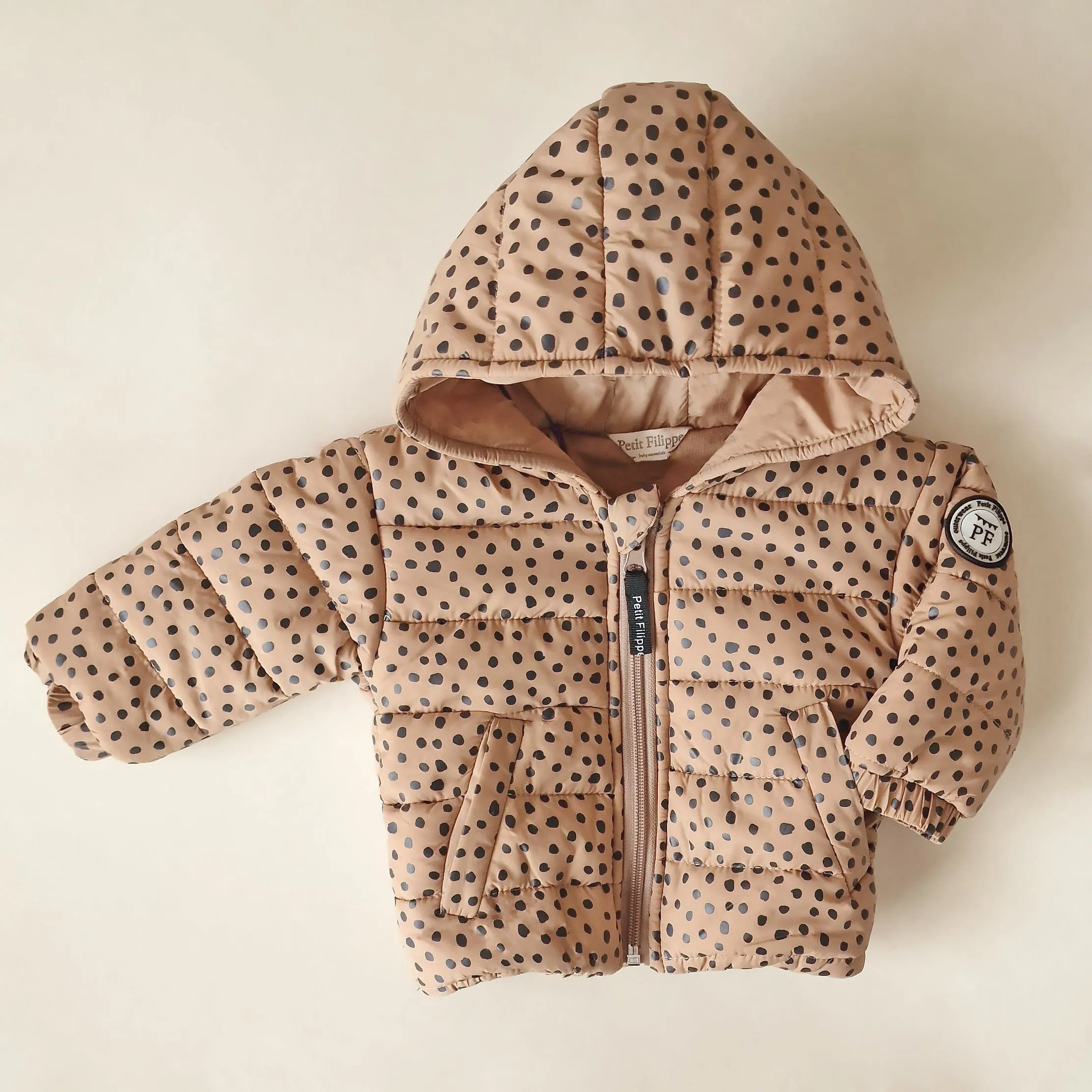 Puffer Jacket - Speckled Beige