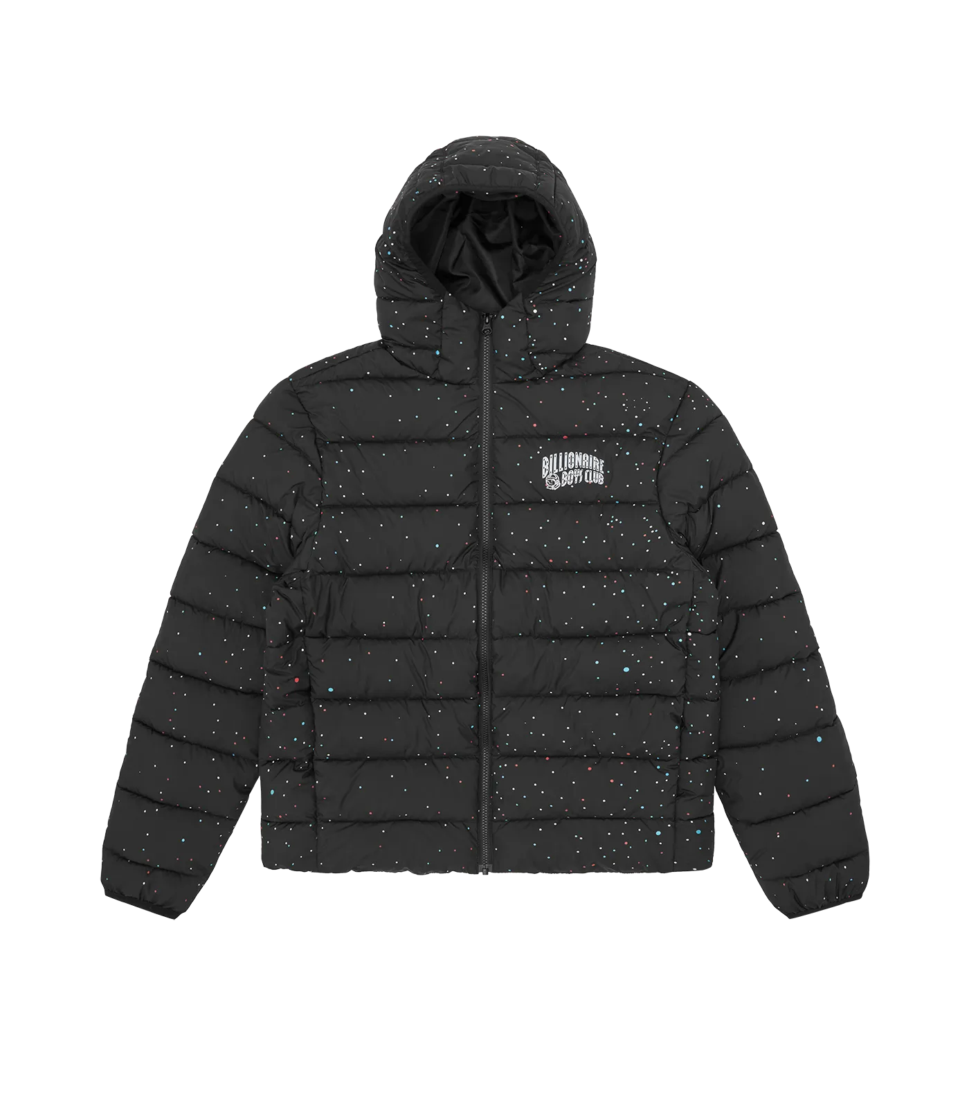 REFLECTIVE SMALL ARCH LOGO PUFFER JACKET - GALAXY