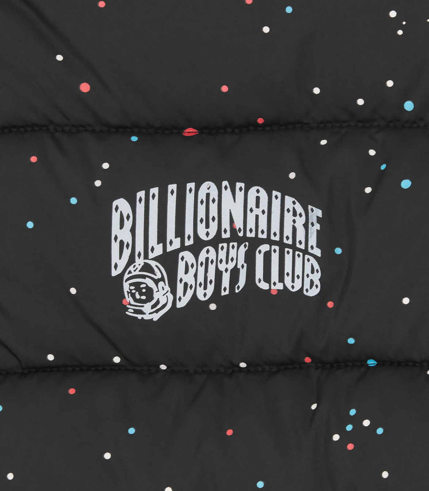 REFLECTIVE SMALL ARCH LOGO PUFFER JACKET - GALAXY